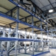 Empty industrial racking as part of warehouse transition plan