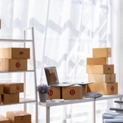 boxes on a shelf ready for a data center relocation