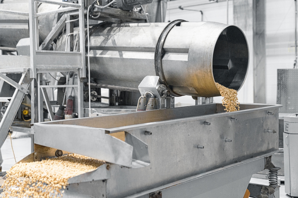 peanut butter food processing plant with heavy equipment ready for relocation