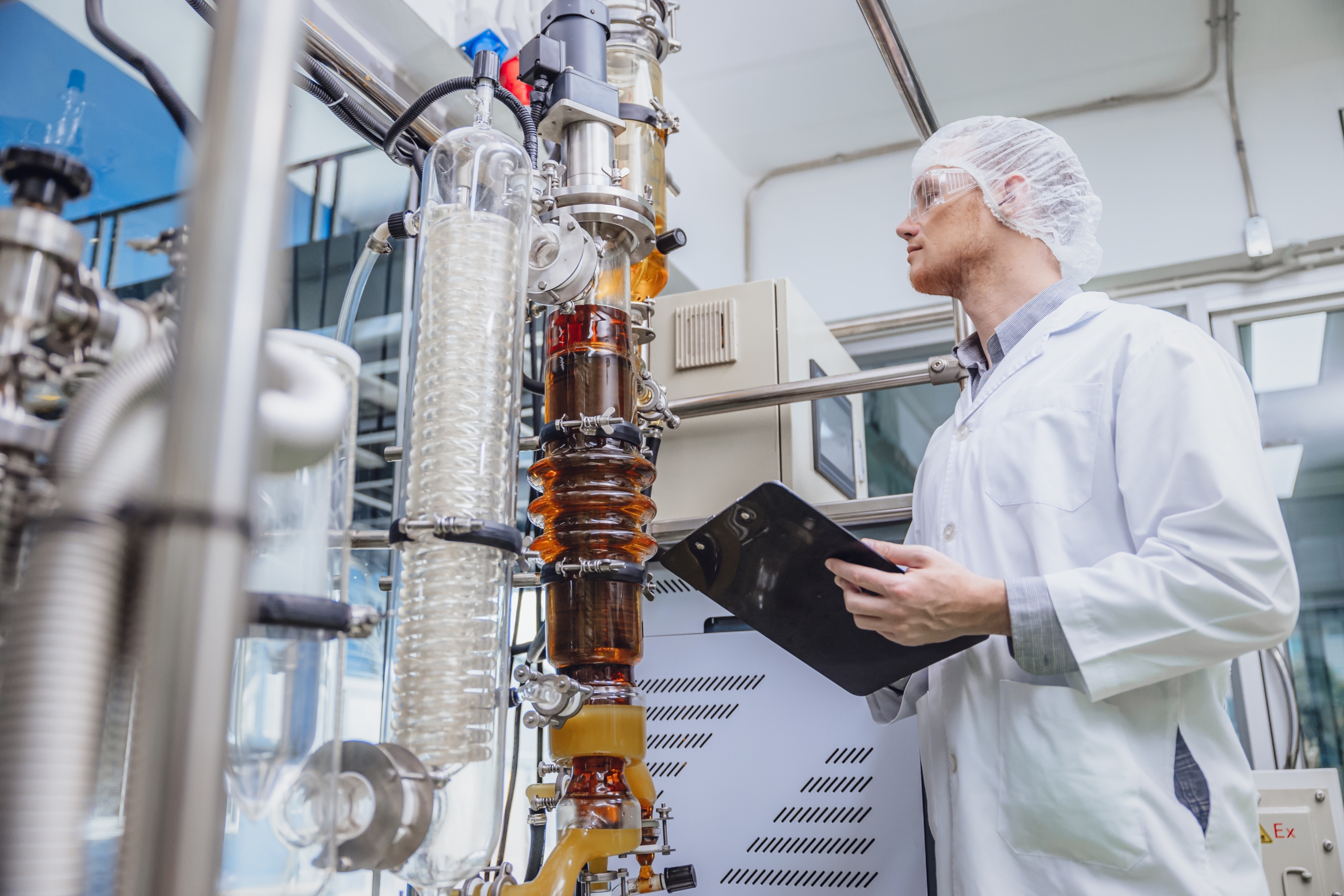 man working in a lab